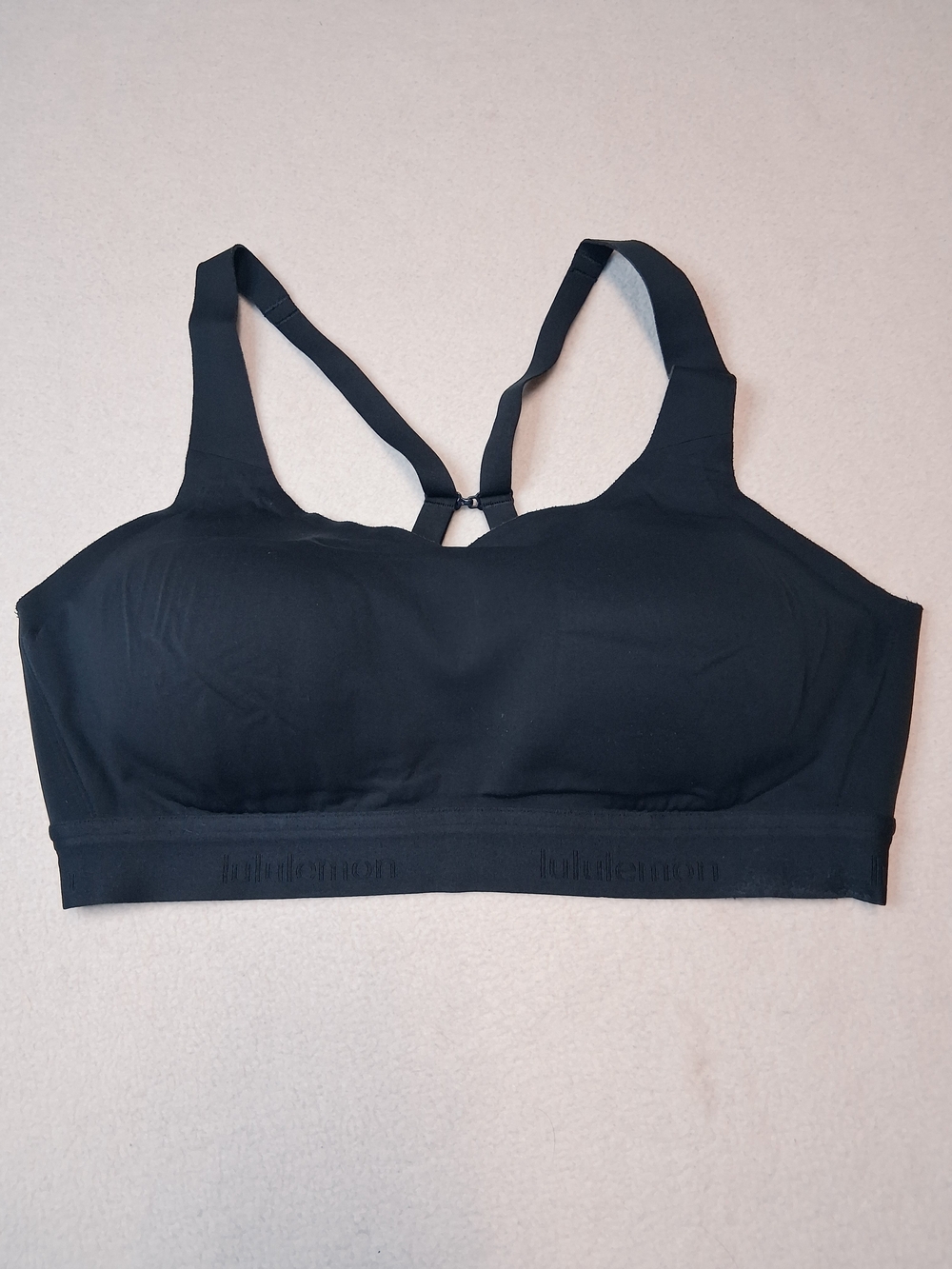 lululemon athletica Black Sports Bra - Supportive Racerback
